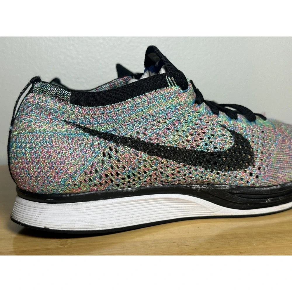 Size 9.5 - Nike Flyknit‎ Racer Multi-Color 2.0 - Men 526628-304